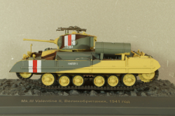 Mk.III  Valentine Великобритания1942., Танки, легенды отечественной бронетехники №16, TLOB16, Deagostini 1:43