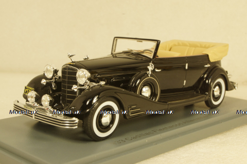 Cadillac Fleetwood Allweather Phaeton Convertible 1933 black, NEO45769, Neo 1:43
