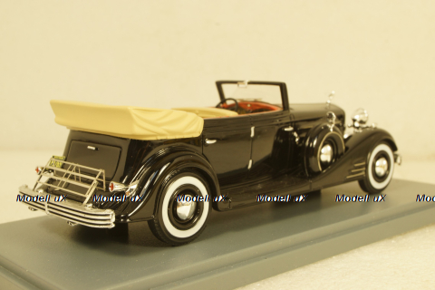 Cadillac Fleetwood Allweather Phaeton Convertible 1933 black, NEO45769, Neo 1:43
