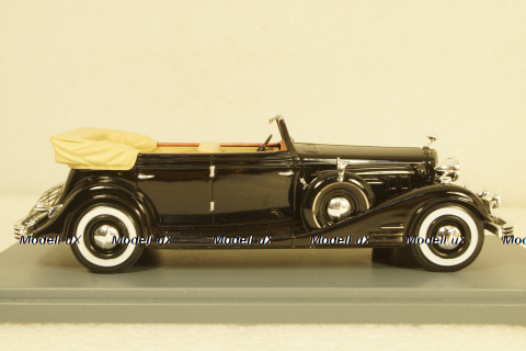 Cadillac Fleetwood Allweather Phaeton Convertible 1933 black, NEO45769, Neo 1:43
