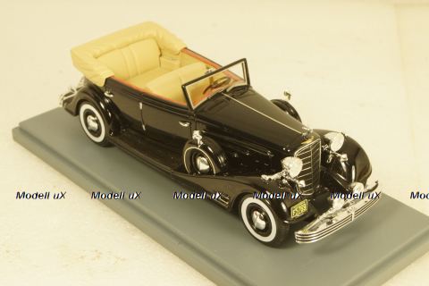 Cadillac Fleetwood Allweather Phaeton Convertible 1933 black, NEO45769, Neo 1:43