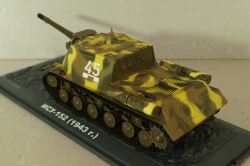 ИСУ-152 танк 1943, хаки, Танки: Легенды отечественной бронетехники №12, TLOB012, DeAgostini 1:43