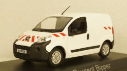 Peugeot Bipper 2009 - White with red striping, 479868, Norev 1:43