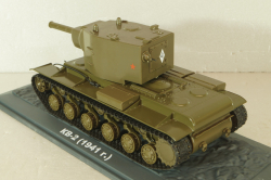 КВ-2 Тяжёлый танк 1941, хаки, Танки: Легенды отечественной бронетехники №5, TLOB005, DeAgostini 1:43