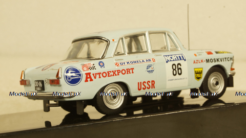 Москвич 412, No.86, 1000 Lakes Rally, S.Brundza/V.Ilin, 1973, RAC355, IXO 1:43