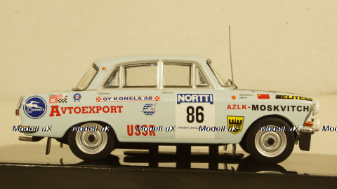 Москвич 412, No.86, 1000 Lakes Rally, S.Brundza/V.Ilin, 1973, RAC355, IXO 1:43