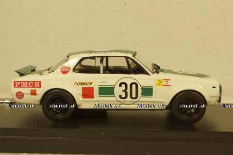 Nissan Skyline GT-R Racing #30, white/green,  kyo3026B, Kyosho 1:43