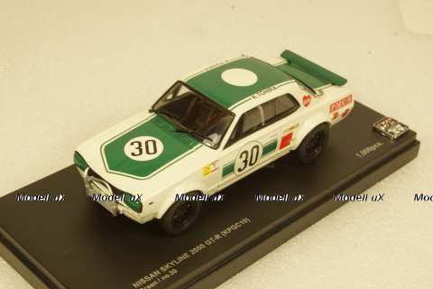 Nissan Skyline GT-R Racing #30, white/green,  kyo3026B, Kyosho 1:43