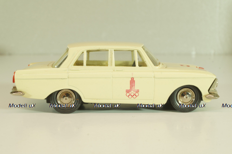 Москвич-408 А1, слоновая кость, Сентябрь 1979г., Олимпиада 80, капот 2 зажима, Тантал/Радон 1:43 Новая