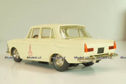Москвич-408 А1, слоновая кость, Сентябрь 1979г., Олимпиада 80, капот 2 зажима, Тантал/Радон 1:43 Новая