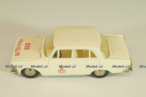 Москвич-412 А2, белый, Февраль 1980г., Олимпиада 80, Тантал/Радон 1:43