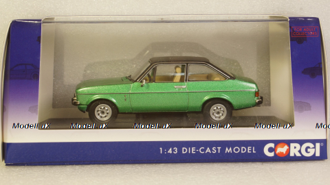 Ford Escort MkII 1.3 Ghia met.green/mattblack, Vanguards 1:43