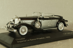 Chrysler Imperial Le Baron phaeton 1933, black/silver,  WB114, WhiteBox 1:43