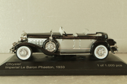 Chrysler Imperial Le Baron phaeton 1933, black/silver,  WB114, WhiteBox 1:43
