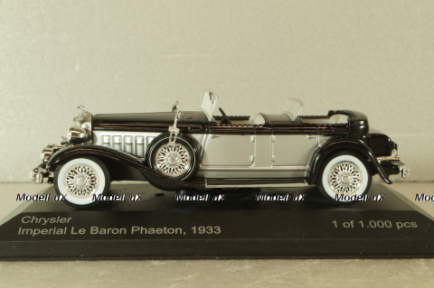 Chrysler Imperial Le Baron phaeton 1933, black/silver,  WB114, WhiteBox 1:43