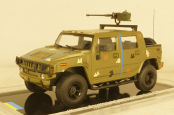 Hummer H2 SUT Ukraine Territorial Forces Gun Truck (Odessa 2022), TruckTyr 1:43