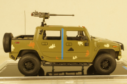Hummer H2 SUT Ukraine Territorial Forces Gun Truck (Odessa 2022), TruckTyr 1:43
