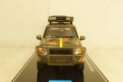 Toyota Land Cruiser 90 with Rocket Launcher trailer (Zaporizhzhia 2022), TruckTyr 1:43