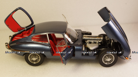 Jaguar E Type (RHD) dark blue, KYO8954BL,  Kyosho 1:18