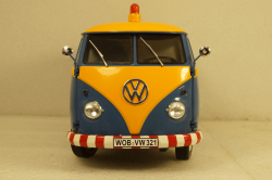 Volkswagen T1b panel van customer service blue/yellow, 450048400, Schuco 1:18