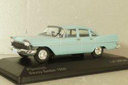 Plymouth Savoy Sedan 1959, blue, WB289, WhiteBox 1:43
