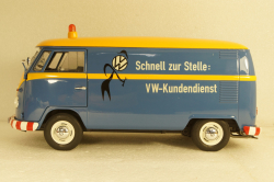 Volkswagen T1b panel van customer service blue/yellow, 450048400, Schuco 1:18