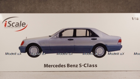 Mercedes S500 W140 1994 silver, iScale 1:18