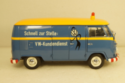 Volkswagen T1b panel van customer service blue/yellow, 450048400, Schuco 1:18