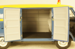 Volkswagen T1b panel van customer service blue/yellow, 450048400, Schuco 1:18