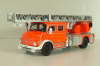 Mercedes L1519 DLK30 Metz, fire engine Scala, Germany 1966, Pompieri Italy collection #14, Altaya 1:43