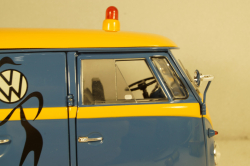 Volkswagen T1b panel van customer service blue/yellow, 450048400, Schuco 1:18