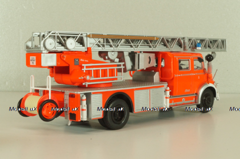 Mercedes L1519 DLK30 Metz, fire engine Scala, Germany 1966, Pompieri Italy collection #14, Altaya 1:43