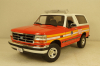 Ford Bronco FDNY 1996 white/red/orange, 19118, Greenlight 1:18