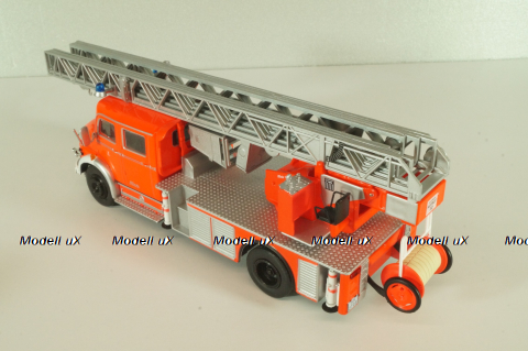 Mercedes L1519 DLK30 Metz, fire engine Scala, Germany 1966, Pompieri Italy collection #14, Altaya 1:43