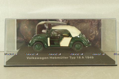 Volkswagen Hebmuller typ 18 A 1949, Volkswagen Offizielle Modell-Sammlung, Altaya #65 1:43