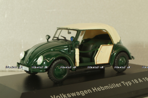 Volkswagen Hebmuller typ 18 A 1949, Volkswagen Offizielle Modell-Sammlung, Altaya #65 1:43
