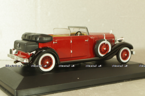 Hispano Suiza H6C Cabriolet 1934, red, Altaya 1:43