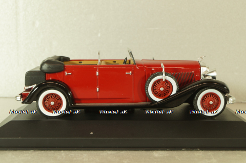 Hispano Suiza H6C Cabriolet 1934, red, Altaya 1:43