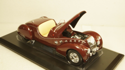 Peugeot 302 Darl'Mat Roadster 1937 dark red,184695, Norev 1:18