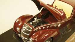 Peugeot 302 Darl'Mat Roadster 1937 dark red,184695, Norev 1:18