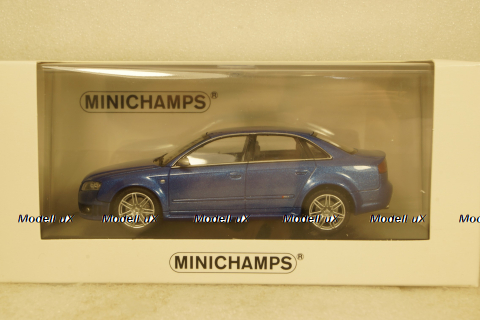 Audi RS4 2004 blue metallic, 943014603,  Minichamps 1:43