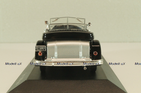 Chrysler Imperial Le Baron phaeton 1933, black/silver,WB114, WhiteBox 1:43