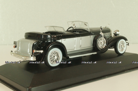 Chrysler Imperial Le Baron phaeton 1933, black/silver,WB114, WhiteBox 1:43
