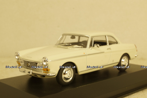 Peugeot 404 coupe, white, 940112920, Maxichamps 1:43