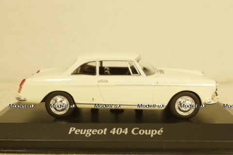 Peugeot 404 coupe, white, 940112920, Maxichamps 1:43
