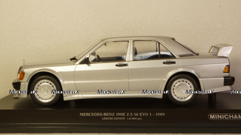 Mercedes 190E 2.5-16 EVO 1 silver,  Minichamps 1:18