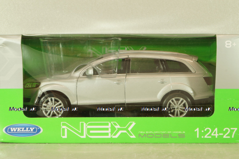 Audi Q7 2005, white, WEL22481SILVER, Welly 1:24