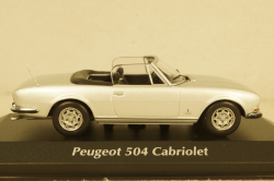 Peugeot 504 Cabriolet 1977, silver, 940112130, Maxichamps 1:43