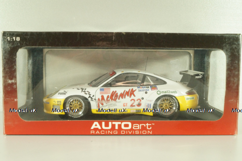 Porsche 911 (996) GT3R 2003, #23 winner Sebring 12hrs, Alex Job Racing GT Class, 80373, AutoArt 1:18