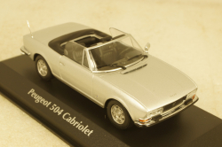 Peugeot 504 Cabriolet 1977, silver, 940112130, Maxichamps 1:43